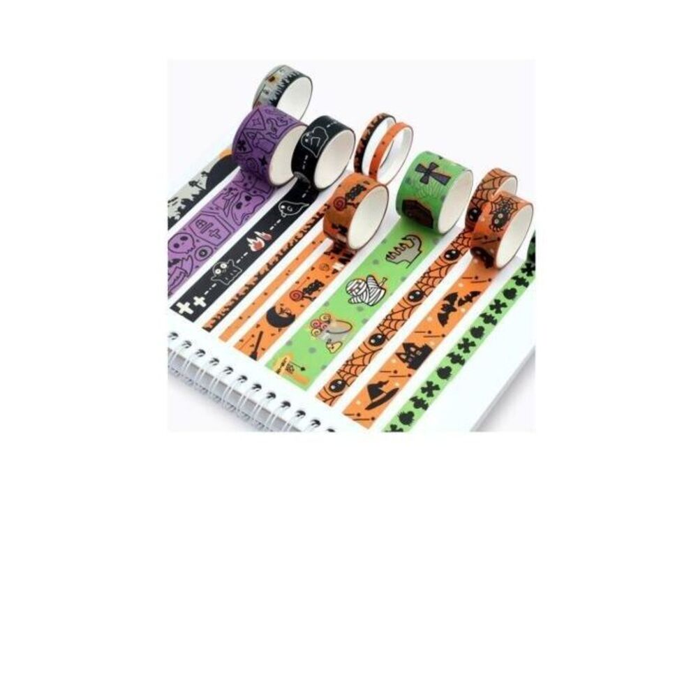 1box/10 Rolls Halloween Theme Decorative Washi Tape For Planner & Craft - Picture 8 of 8